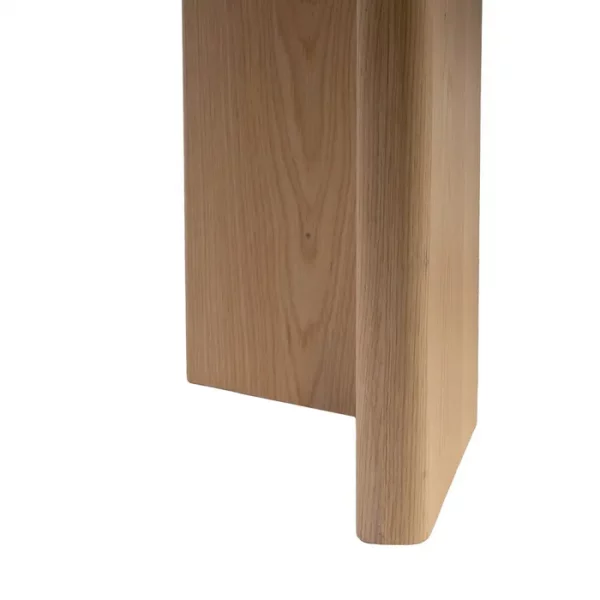 MESA COMEDOR BLANCO-NATURAL DM-CERÁMICA 180 X 90 X 76 CM - Imagen 9