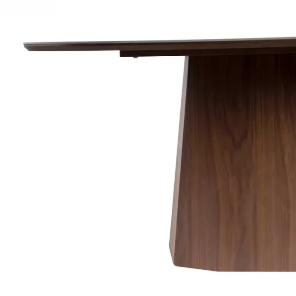MESA COMEDOR BLANCO-MARRÓN DM-CERÁMICA 180 X 90 X 75 CM - Imagen 3