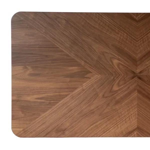 MESA COMEDOR MARRÓN-NEGRO DM-METAL 180 X 90 X 76 CM - Imagen 7