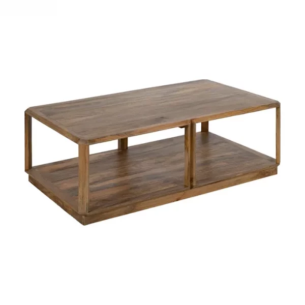 MESA CENTRO MARRÓN MADERA DE MANGO SALÓN 130 X 80 X 45 CM - Imagen 3