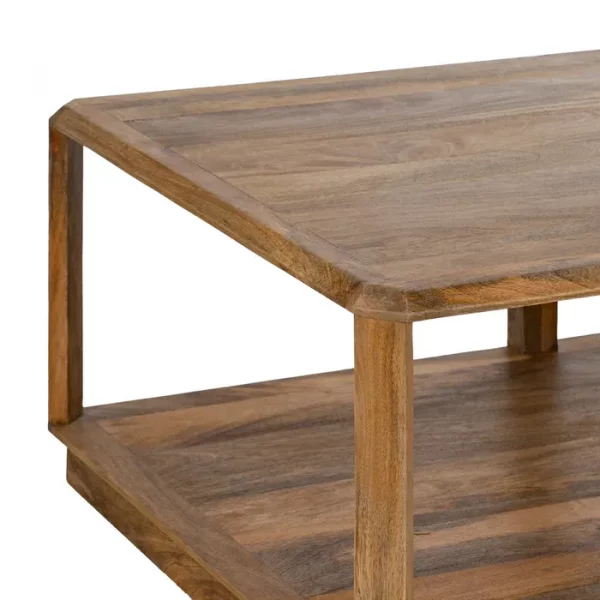 MESA CENTRO MARRÓN MADERA DE MANGO SALÓN 130 X 80 X 45 CM - Imagen 8