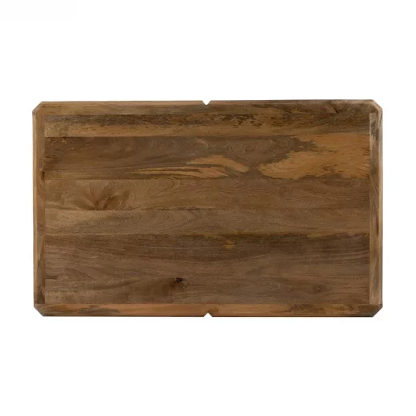 MESA CENTRO MARRÓN MADERA DE MANGO SALÓN 130 X 80 X 45 CM - Imagen 9