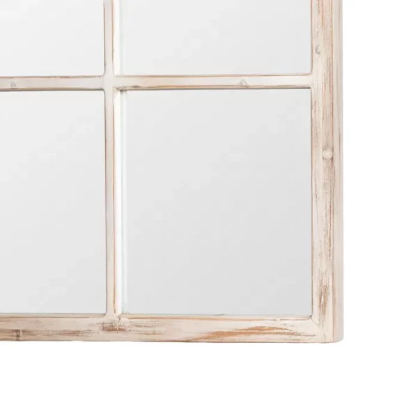 ESPEJO BLANCO ROZADO MADERA DECORACIÓN 90 X 3 X 180 CM - Imagen 2