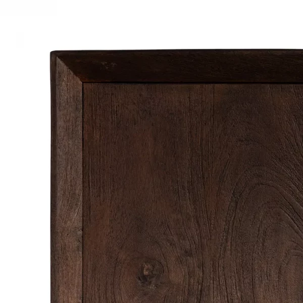 MUEBLE TV MARRÓN MADERA DE MANGO SALÓN 200 X 40 X 55 CM - Imagen 5