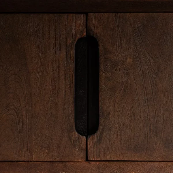 MUEBLE TV MARRÓN MADERA DE MANGO SALÓN 200 X 40 X 55 CM - Imagen 8
