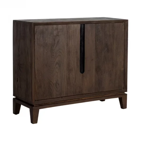 MUEBLE RECIBIDOR MARRÓN MADERA DE MANGO 100 X 40 X 85 CM - Imagen 3