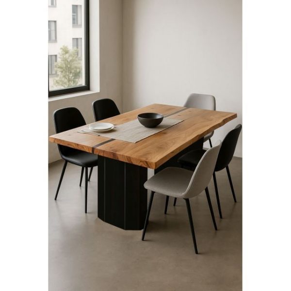 MESA COMEDOR ACACIA METAL 200X100X76 - Imagen 2