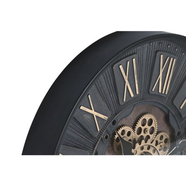 RELOJ PARED HIERRO CRISTAL 59X8X59 MOVIMIENTO - Imagen 2