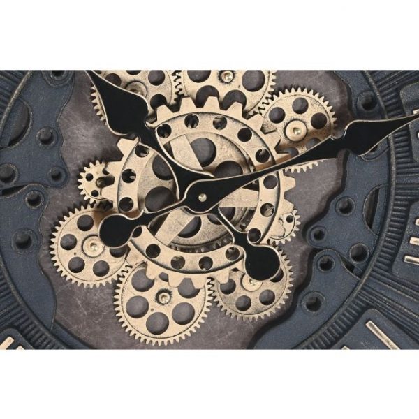RELOJ PARED HIERRO CRISTAL 59X8X59 MOVIMIENTO - Imagen 3