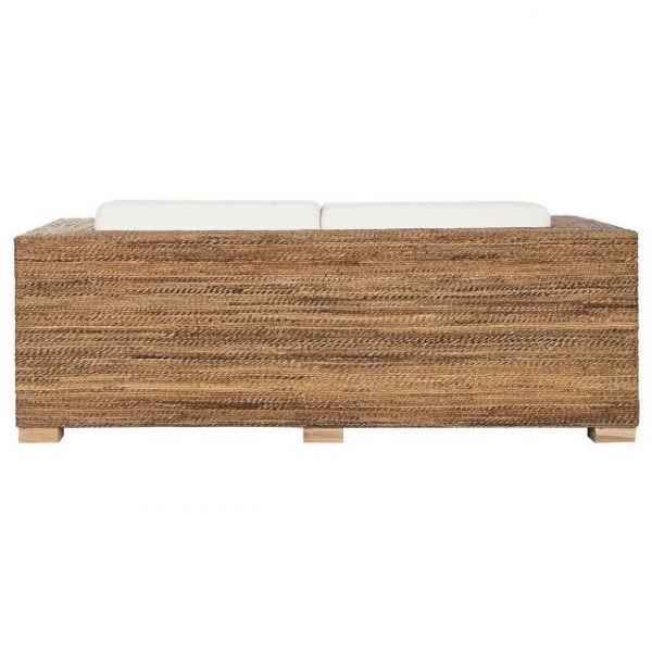 SOFA FIBRA TECA 192X92X65 3 PLAZAS+ COJINES - Imagen 3