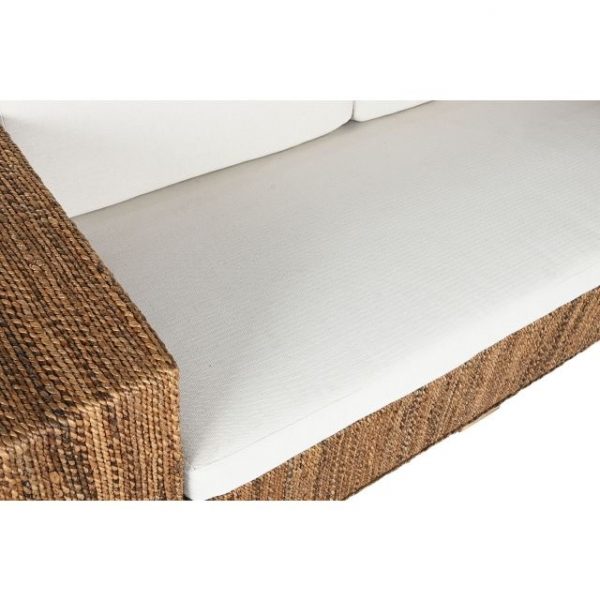 SOFA FIBRA TECA 192X92X65 3 PLAZAS+ COJINES - Imagen 4