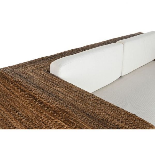SOFA FIBRA TECA 192X92X65 3 PLAZAS+ COJINES - Imagen 5