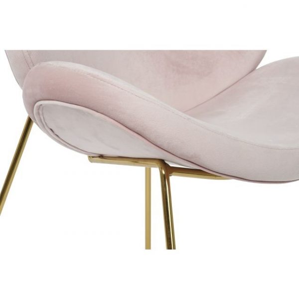 SILLA POLIESTER METAL 63X57X73 TERCIOPELO - Imagen 4