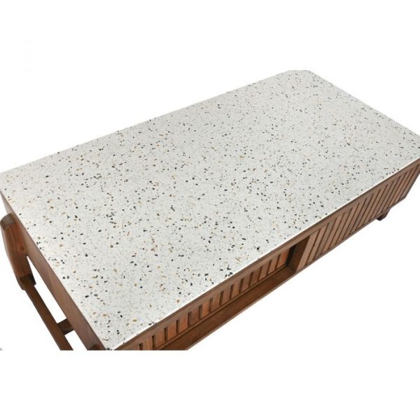 MESA CENTRO ACACIA TERRAZO 127X67X47 - Imagen 4