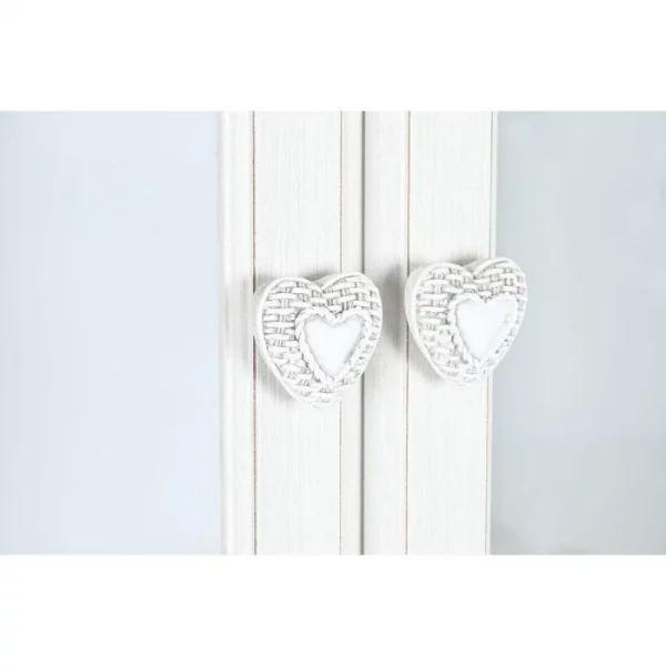 VITRINA MADERA CRISTAL 76X39X193 40,00 BLANCO - Imagen 4