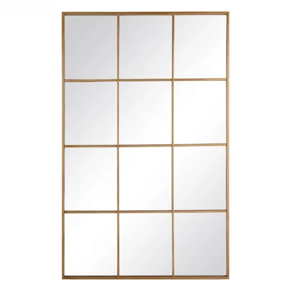 ESPEJO VENTANA ORO METAL-CRISTAL 90 X 3 X 120 CM - Imagen 2