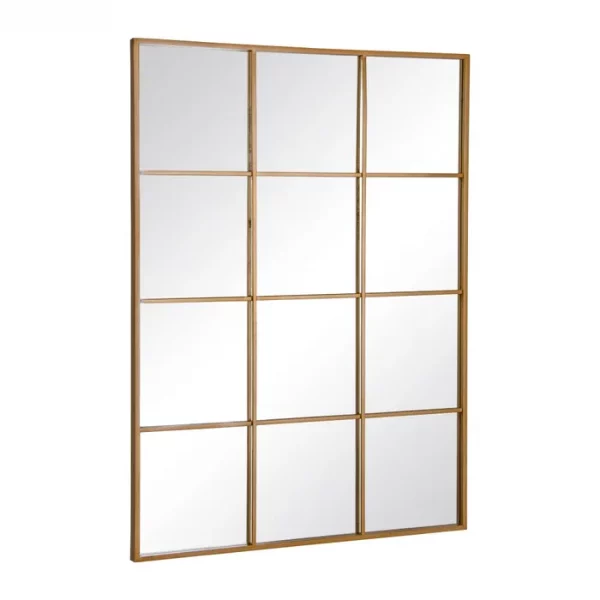 ESPEJO VENTANA ORO METAL-CRISTAL 90 X 3 X 120 CM - Imagen 3