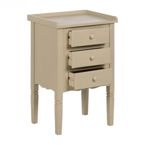 MESITA CREMA DM 43 X 33 X 66 CM - Imagen 3
