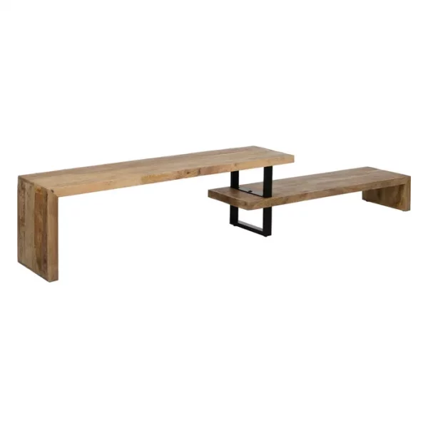 MUEBLE AUXILIAR MARRÓN-NEGRO 265 X 40 X 50 CM - Imagen 2