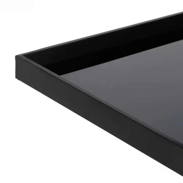 CONSOLA NEGRO METAL-CRISTAL 90 X 32 X 80 CM - Imagen 4