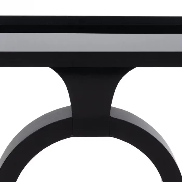 CONSOLA NEGRO METAL-CRISTAL 90 X 32 X 80 CM - Imagen 8