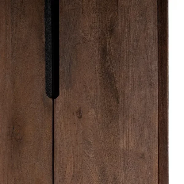 ARMARIO MARRÓN MADERA DE MANGO SALÓN 75 X 40 X 200 CM - Imagen 3