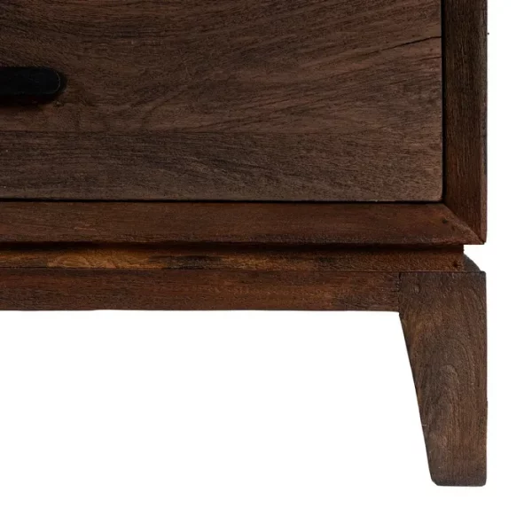 ARMARIO MARRÓN MADERA DE MANGO SALÓN 75 X 40 X 200 CM - Imagen 4