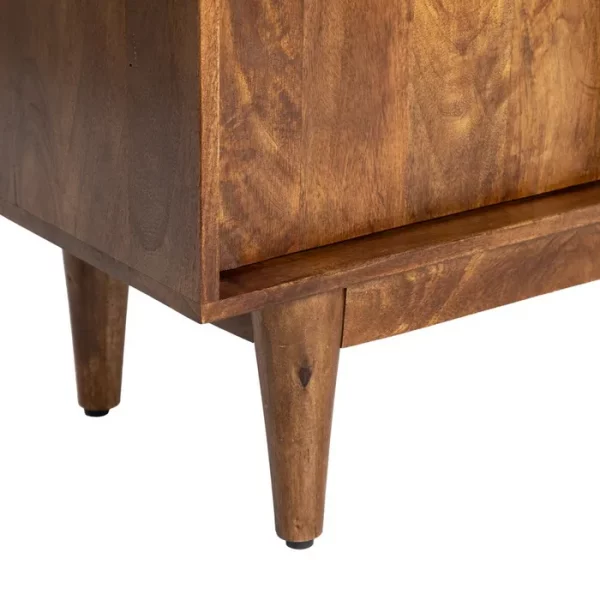MUEBLE TV MARRÓN MADERA DE MANGO SALÓN 150 X 40 X 55 CM - Imagen 3