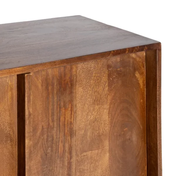 MUEBLE RECIBIDOR MARRÓN MADERA DE MANGO 90 X 40 X 86 CM - Imagen 4