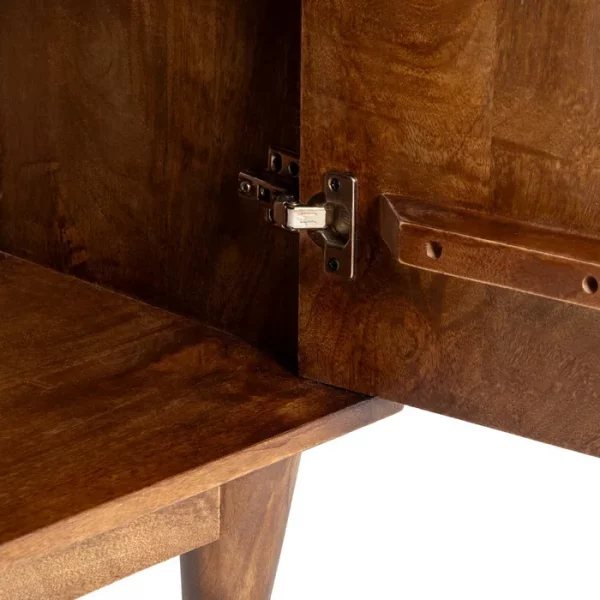 MUEBLE RECIBIDOR MARRÓN MADERA DE MANGO 90 X 40 X 86 CM - Imagen 5