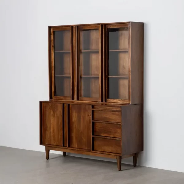 ALACENA MARRÓN MADERA DE MANGO SALÓN 150 X 50 X 195 CM - Imagen 8