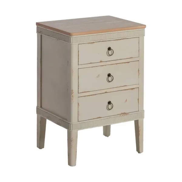 MESITA NATURAL-CREMA MADERA 50 X 38 X 72 CM - Imagen 3