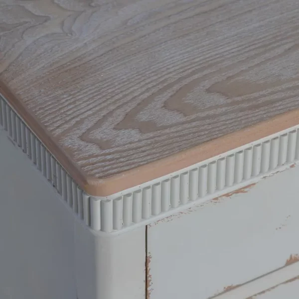 MESITA NATURAL-CREMA MADERA 50 X 38 X 72 CM - Imagen 4