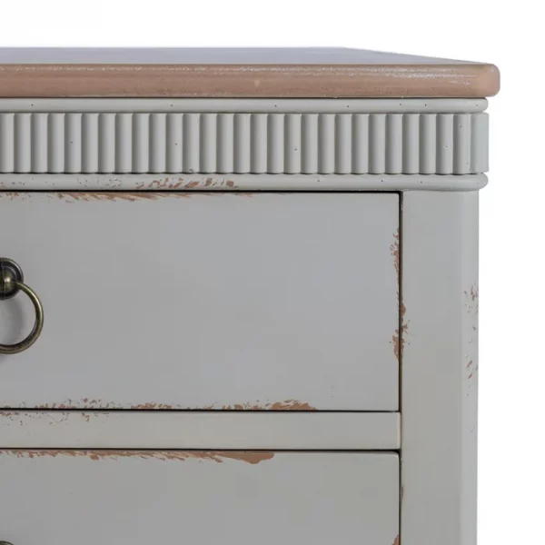 MESITA NATURAL-CREMA MADERA 50 X 38 X 72 CM - Imagen 7