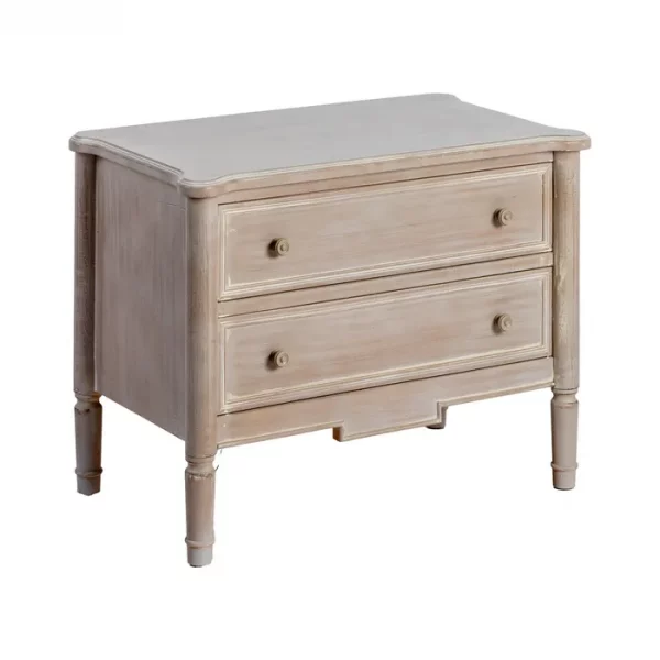 MUEBLE AUXILIAR MARRÓN CLARO MADERA 80 X 45 X 60 CM - Imagen 3