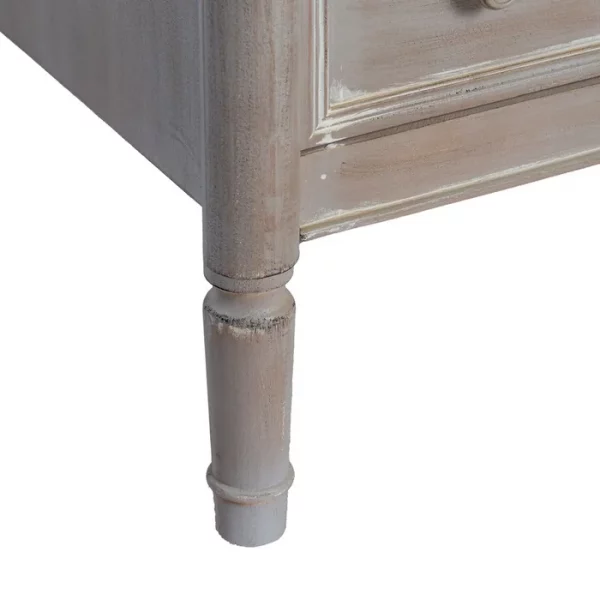 MUEBLE AUXILIAR MARRÓN CLARO MADERA 80 X 45 X 60 CM - Imagen 5