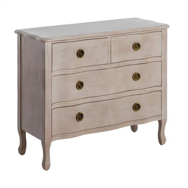 CÓMODA MARRÓN CLARO MADERA DE ABETO 93 X 38 X 78 CM - Imagen 2