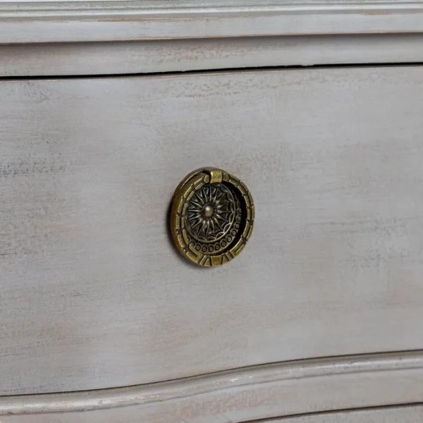 CÓMODA MARRÓN CLARO MADERA DE ABETO 93 X 38 X 78 CM - Imagen 3