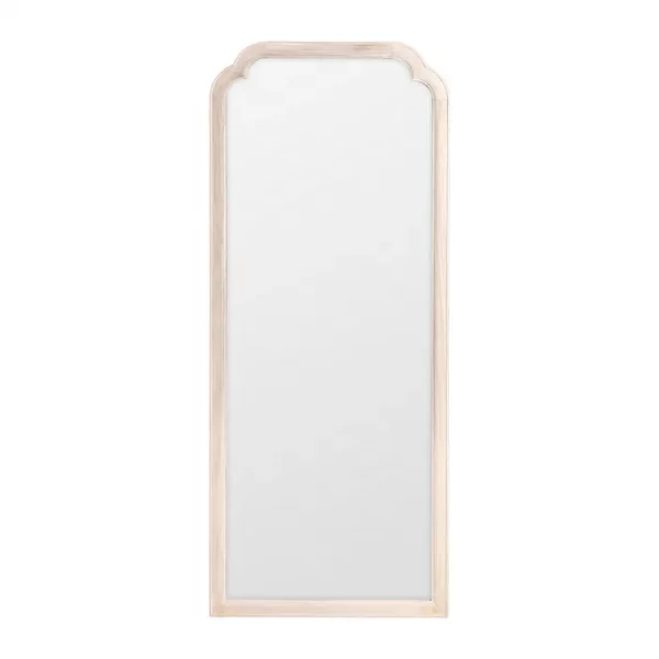 ESPEJO CREMA ROZADO MADERA PAULONIA 70 X 2,50 X 170 CM - Imagen 2