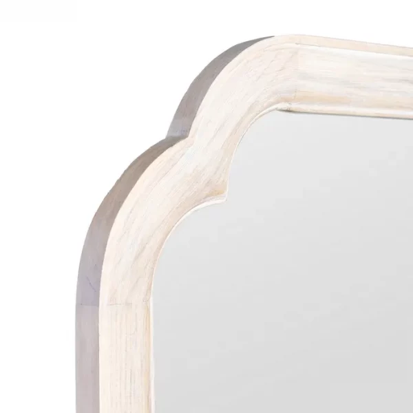 ESPEJO CREMA ROZADO MADERA PAULONIA 70 X 2,50 X 170 CM - Imagen 4