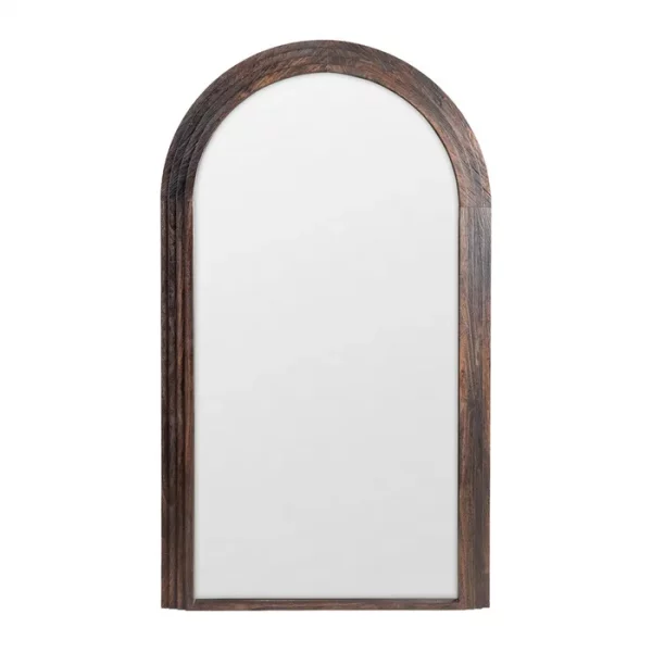 ESPEJO MARRÓN MADERA PAULONIA DECORACIÓN 100 X 3 X 175 CM - Imagen 2
