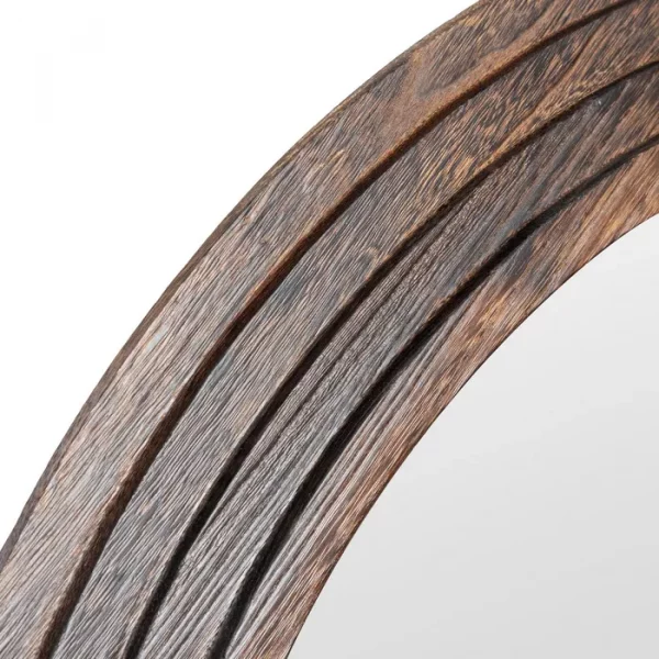 ESPEJO MARRÓN MADERA PAULONIA DECORACIÓN 100 X 3 X 175 CM - Imagen 4