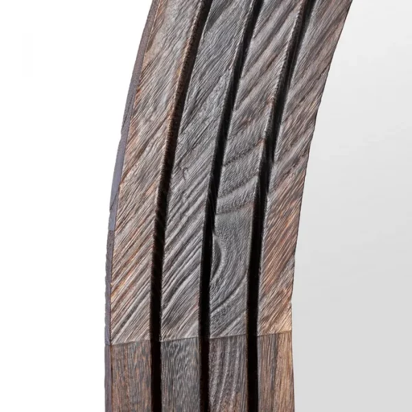 ESPEJO MARRÓN MADERA PAULONIA DECORACIÓN 100 X 3 X 175 CM - Imagen 5