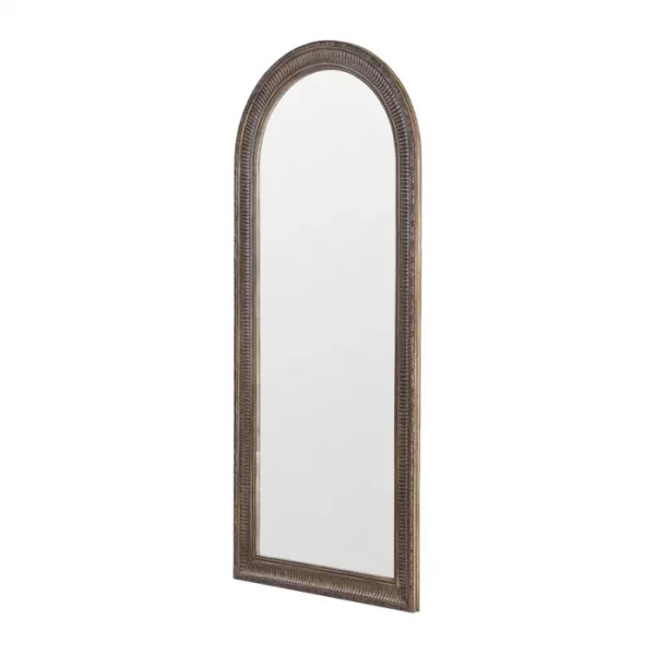 ESPEJO MARRÓN MADERA PAULONIA DECORACIÓN 76 X 3,50 X 176 CM - Imagen 3