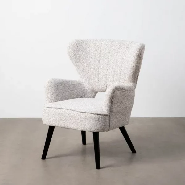 SILLÓN JASPEADO CRUDO TEJIDO-MADERA 70 X 74 X 90 CM - Imagen 8