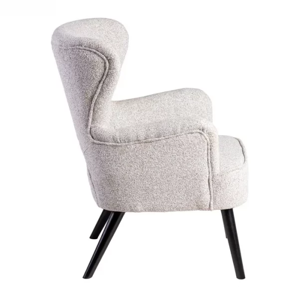 SILLÓN JASPEADO CRUDO TEJIDO-MADERA 70 X 74 X 90 CM - Imagen 3