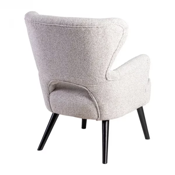 SILLÓN JASPEADO CRUDO TEJIDO-MADERA 70 X 74 X 90 CM - Imagen 4