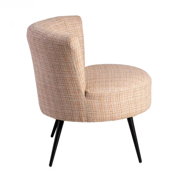 SILLÓN JASPEADO TEJIDO-METAL SALÓN 69 X 66 X 71 CM - Imagen 3