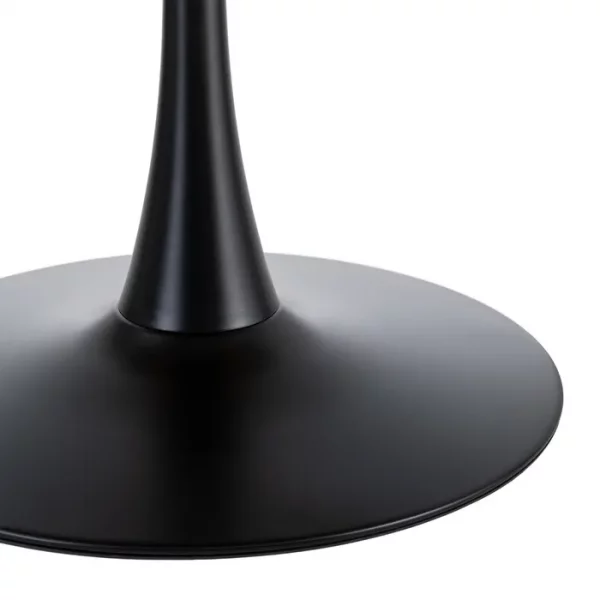 MESA COMEDOR NEGRO PIEDRA SINTERIZADA 100 X 100 X 75 CM - Imagen 6