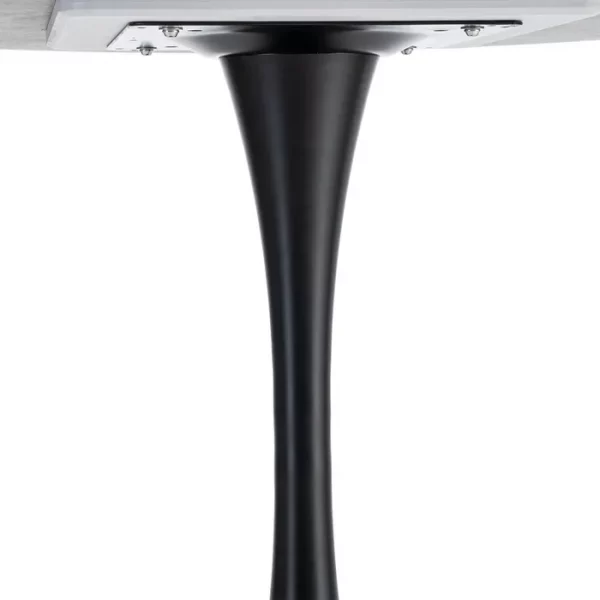 MESA COMEDOR NEGRO PIEDRA SINTERIZADA 100 X 100 X 75 CM - Imagen 8